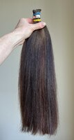 Волосы донорские, женские 45 см, 135 грамм - Волосы на трессах, капсулах, заколках, лентах, срезы волос купить оптом и в розницу по низким ценам Москва, Пите, Екатеринбург, Казань, Минск, Киев, Казахстан, Тюмень, Челябинск, Пермь
