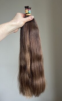 Срез донорских, детских волос 51 см, 100 грамм - Волосы на трессах, капсулах, заколках, лентах, срезы волос купить оптом и в розницу по низким ценам Москва, Пите, Екатеринбург, Казань, Минск, Киев, Казахстан, Тюмень, Челябинск, Пермь